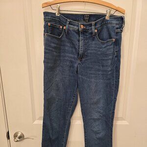 J Crew 9" Mid-Rise Skinny Size 29